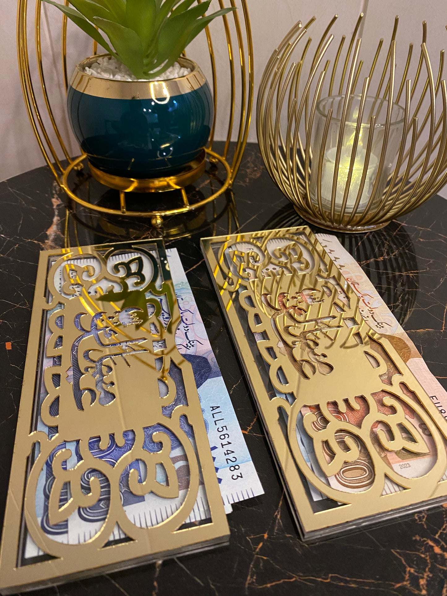 Premium Acrylic Eidi Envelopes – Elegant Eid Mubarak Gift Envelopes for Kids & Loved Ones (V3)