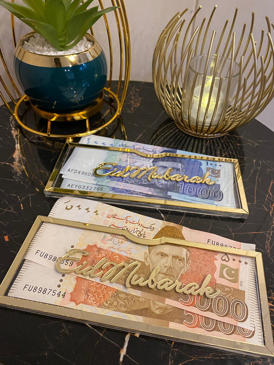 Premium Acrylic Eidi Envelopes – Elegant Eid Mubarak Gift Envelopes for Kids (V2)