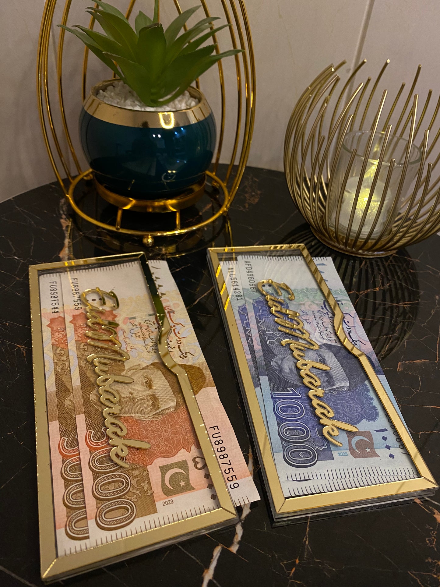 Premium Acrylic Eidi Envelopes β Elegant Eid Mubarak Gift Envelopes for Kids (V2)