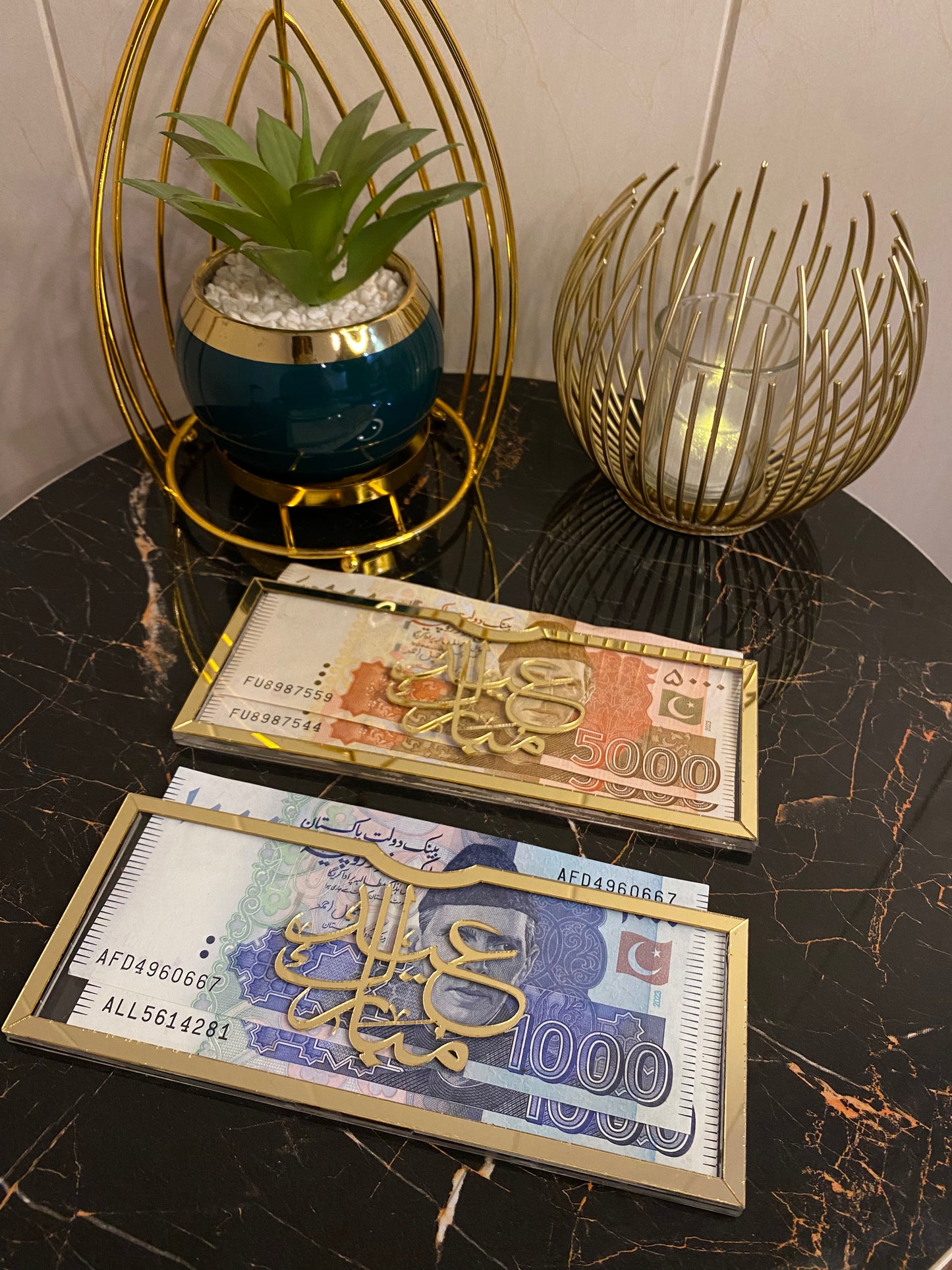 Premium Acrylic Eidi Envelopes β Elegant Eid Mubarak Gift Envelopes for Kids (V1)
