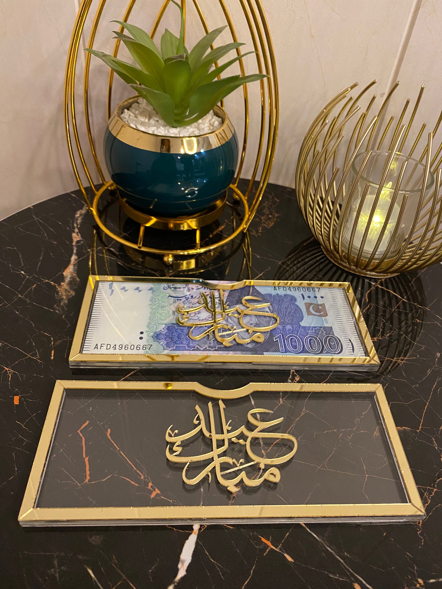 Premium Acrylic Eidi Envelopes β Elegant Eid Mubarak Gift Envelopes for Kids (V1)