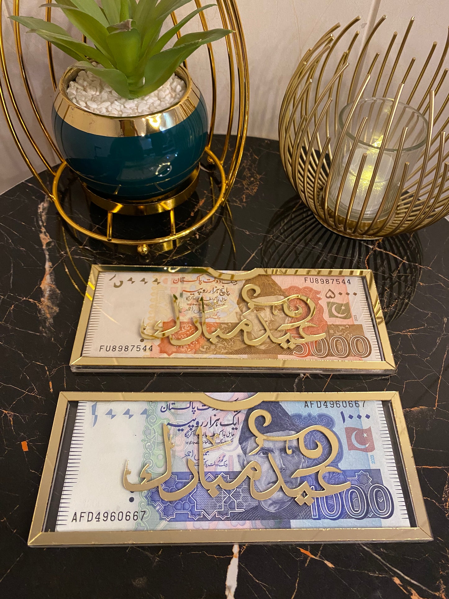 Premium Acrylic Eidi Envelopes β Elegant Eid Mubarak Gift Envelopes for Kids