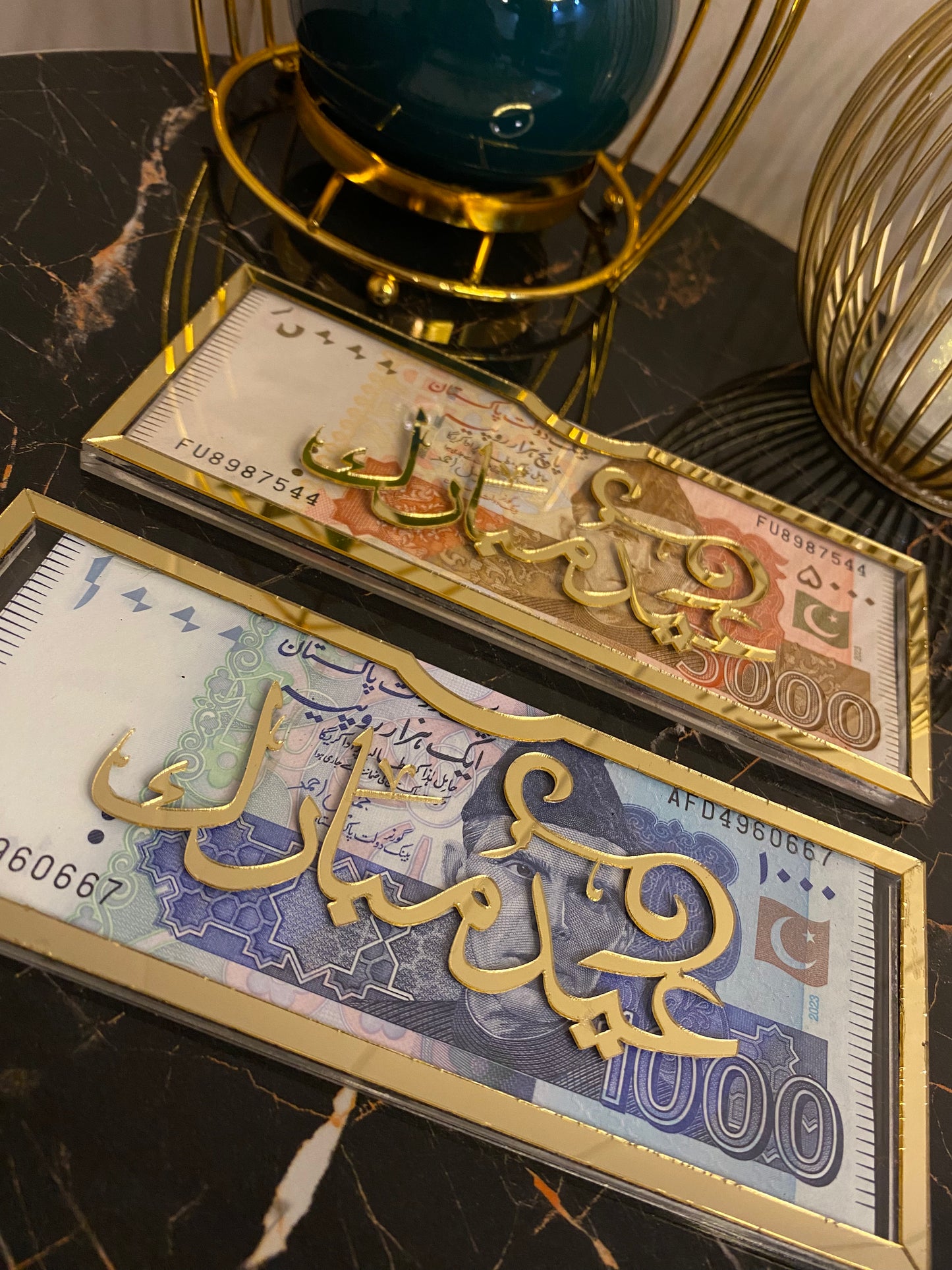 Premium Acrylic Eidi Envelopes β Elegant Eid Mubarak Gift Envelopes for Kids