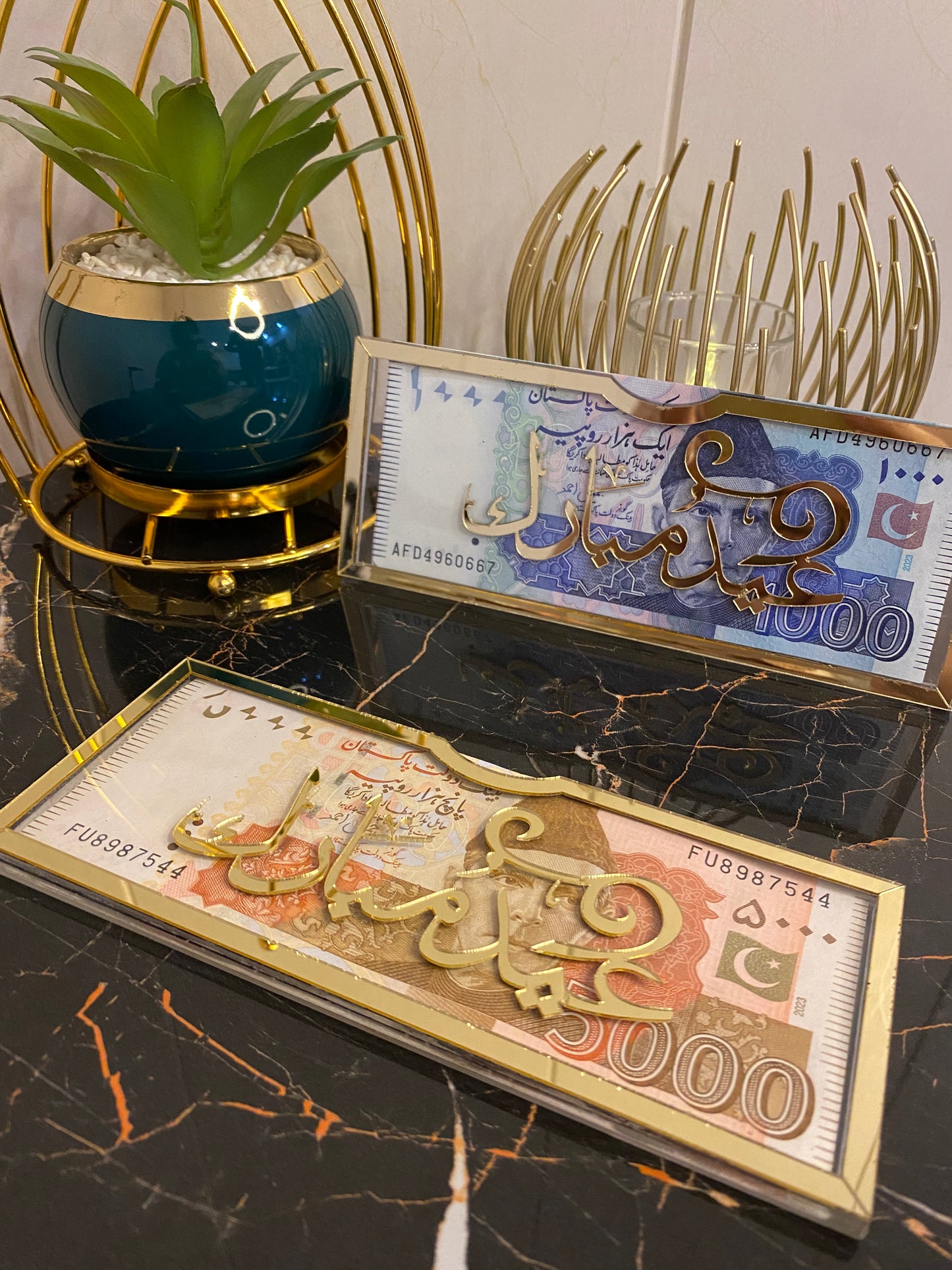 Premium Acrylic Eidi Envelopes β Elegant Eid Mubarak Gift Envelopes for Kids