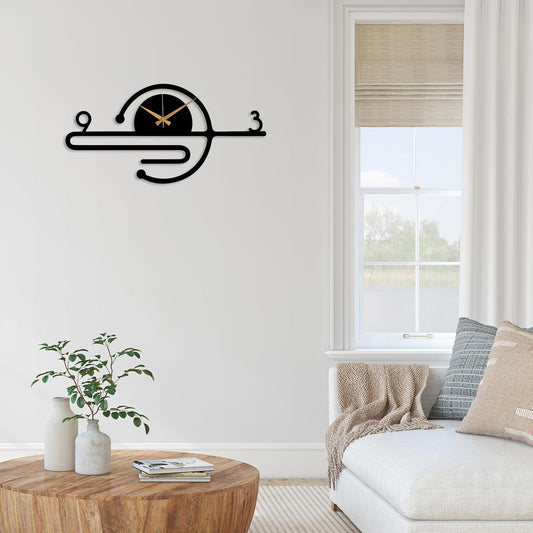Minimalist Modern Wall Clock, Unique Designer Wall Clock, Silent Wall Clock, Home Decor Art, Clocks for Living Room, Office and Bedroom.