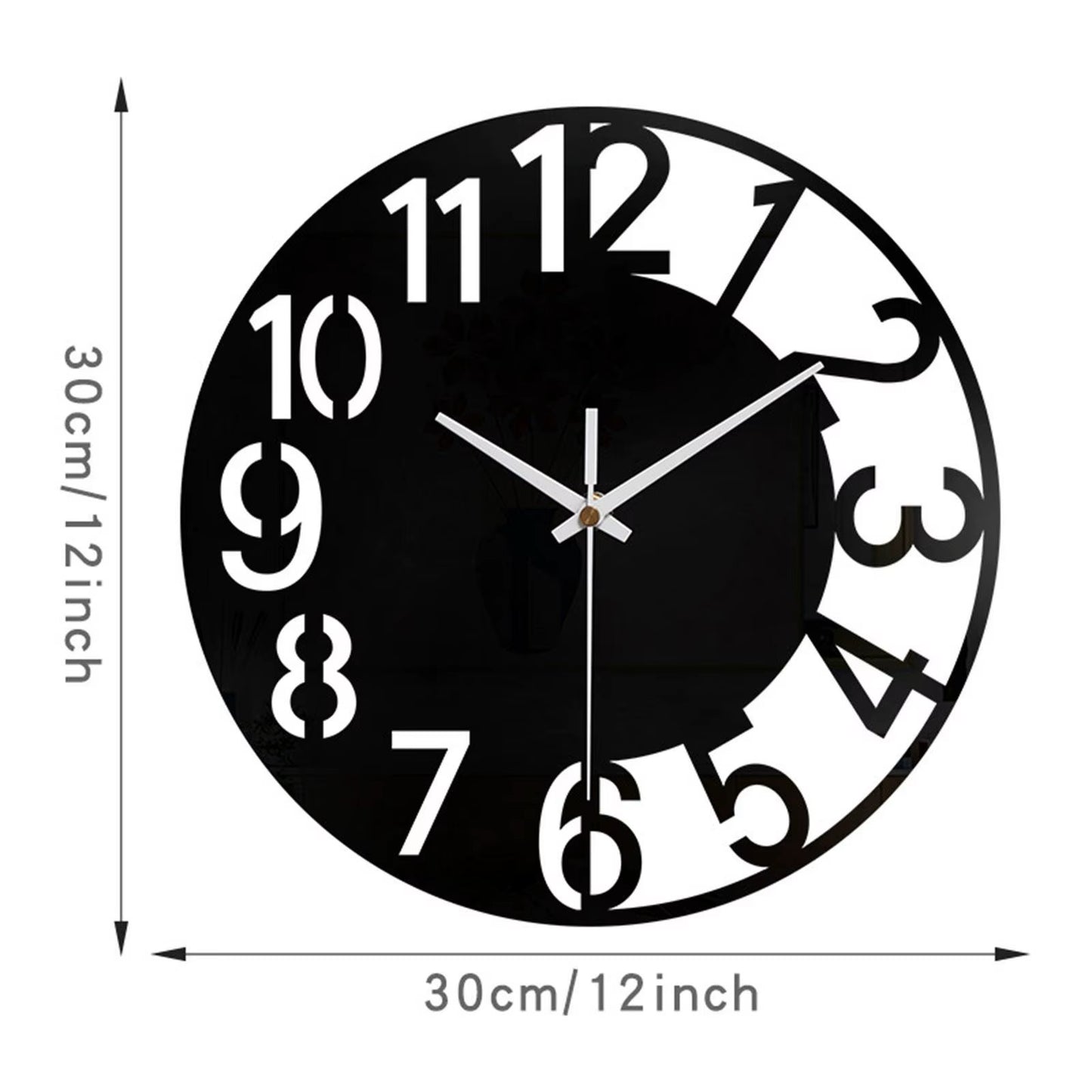 Acrylic Wall Clock for Bedroom Quiet Festival Gift Minimalist Creative Large Living Room Office Home Decor