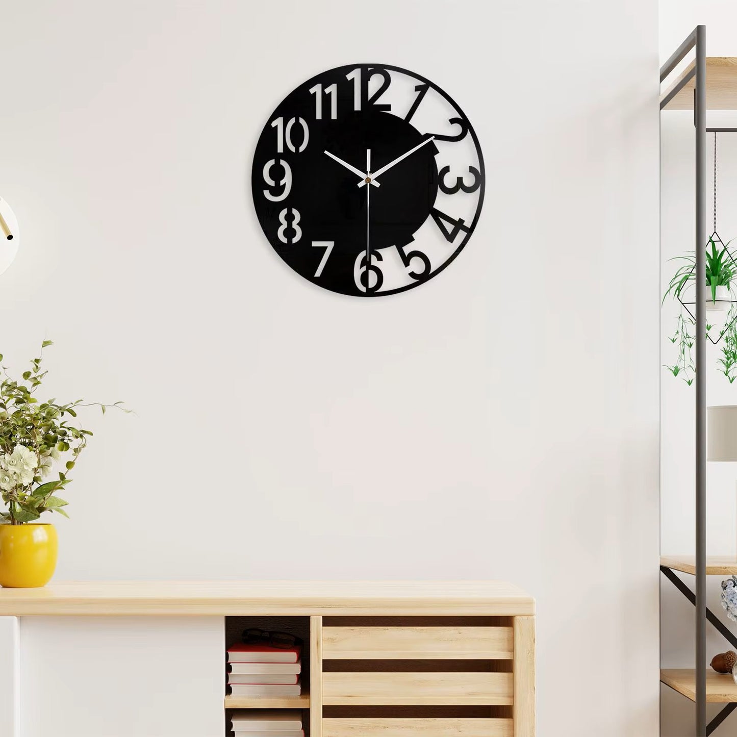 Acrylic Wall Clock for Bedroom Quiet Festival Gift Minimalist Creative Large Living Room Office Home Decor