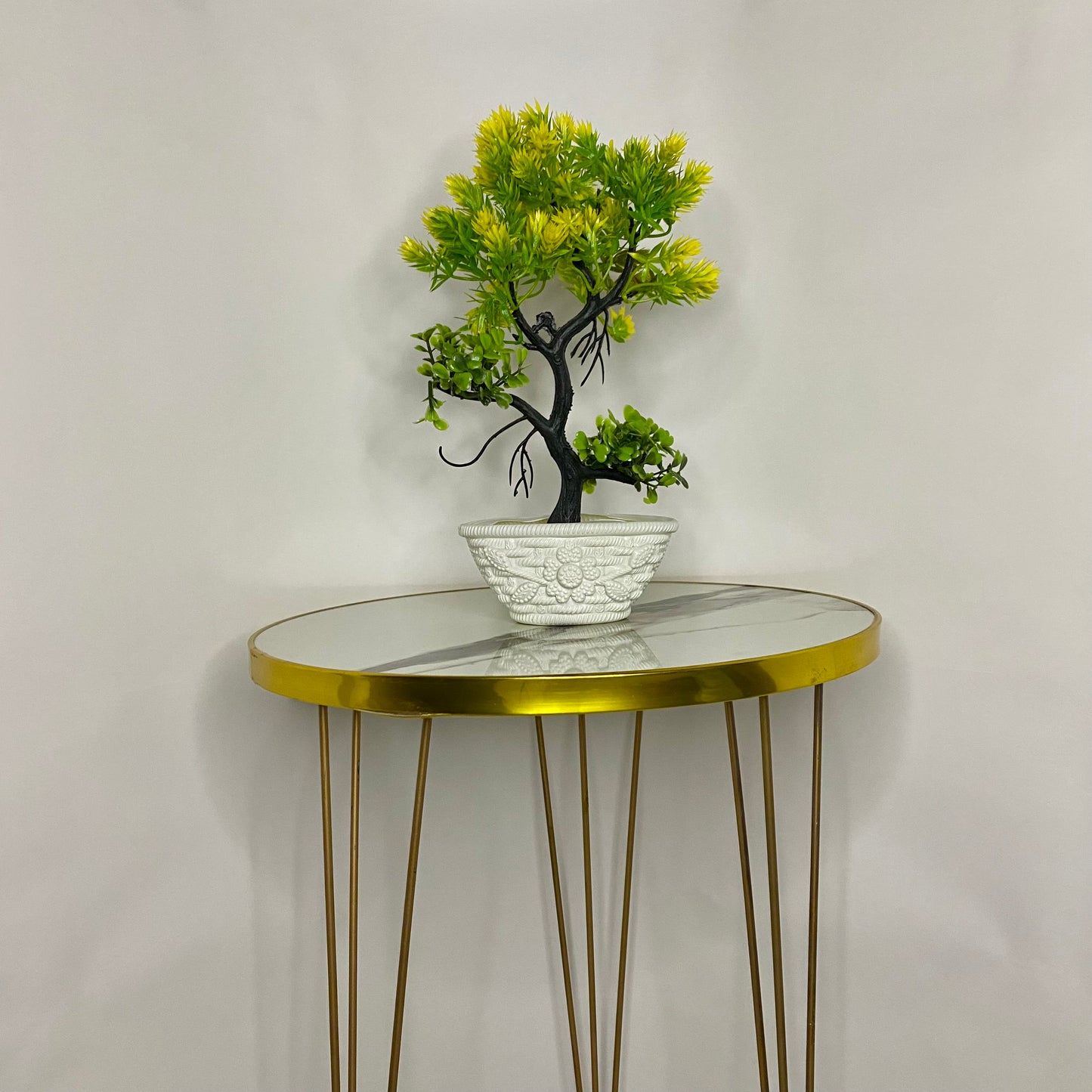 Cute Artificial Forest Trees with Pot, Table vase Guldaan for Home, Kitchen and Office Decor