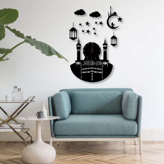 Makkah Islamic Wall Clock for home, Offices, Dinning and Living Room and Gifts
