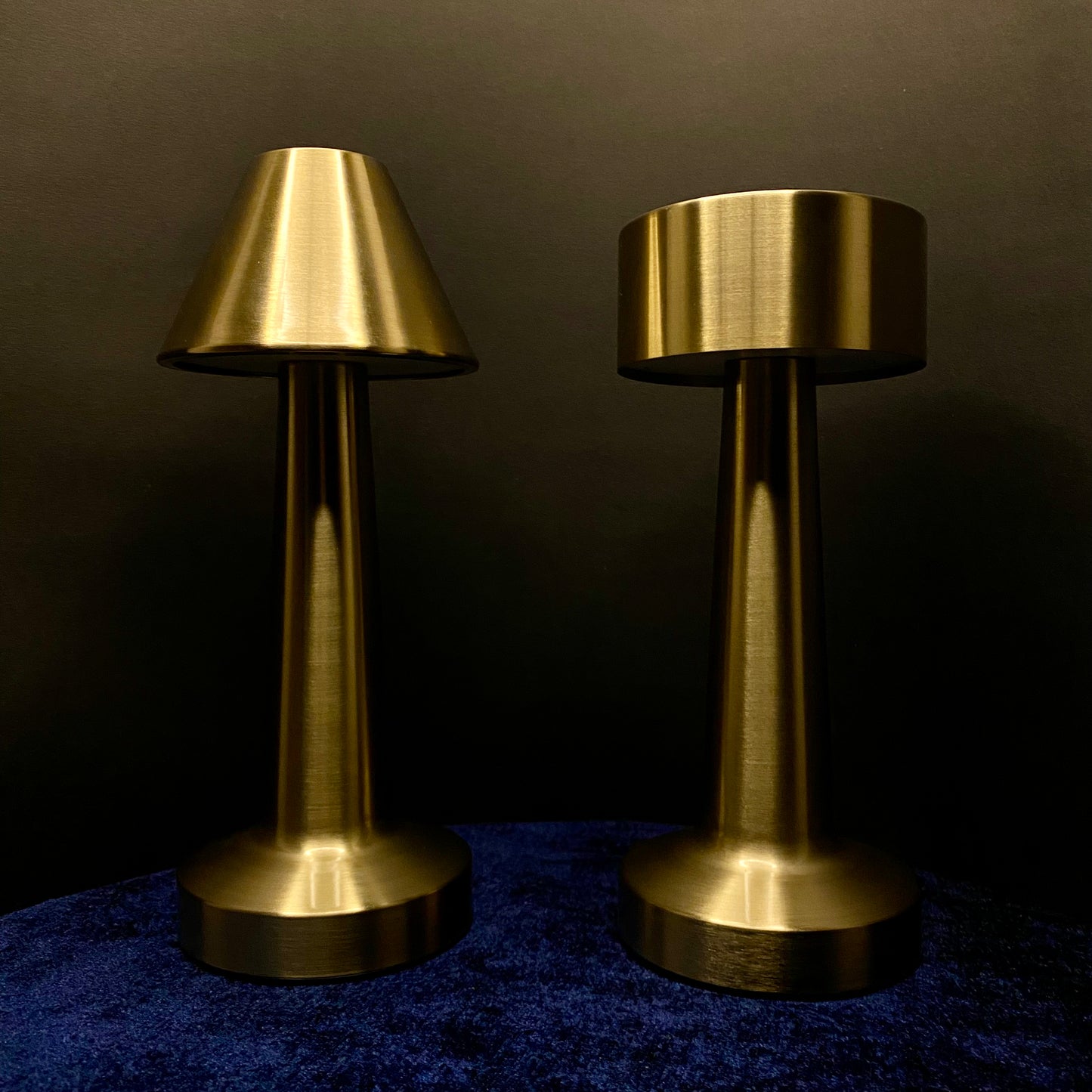 Modern Golden LED Metal Desk Lamp with Touch Sensor - 3 Light Modes, Dimmable, and USB Rechargeable for Desk Light Room, Restaurant, Home and Office Decor