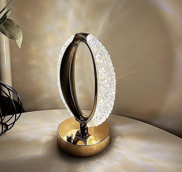 LED Table Lamp | Crystal Exquisite Night Stand Light for Bedroom, Living Room, Dining, Party, Decorative Desk Gift, Restaurant