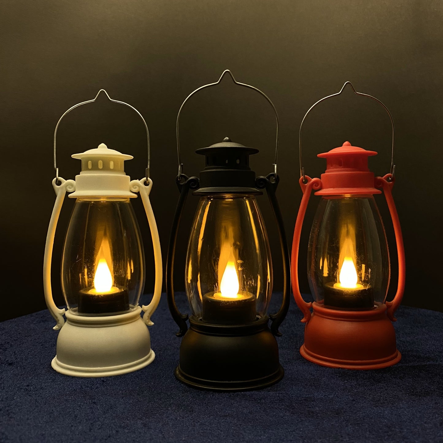 Mini Vintage Lantern Lamp light hanging with Realistic flickering Effect Decorations for Home, Cute Mini Lantern Flickering Led Candle Tea night Light Candles Lamp Decoration Vintage Windows, Shelves and tables Decoration