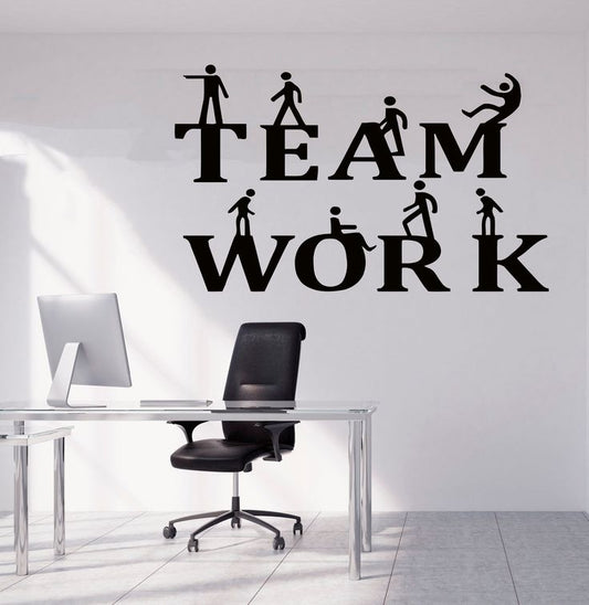 Office Wall Decal,Teamwork Decal, Office Wall Art,Office Decor,Teamwork Wall Decal, Office Wall Decor, Office Decals,Motivational Art