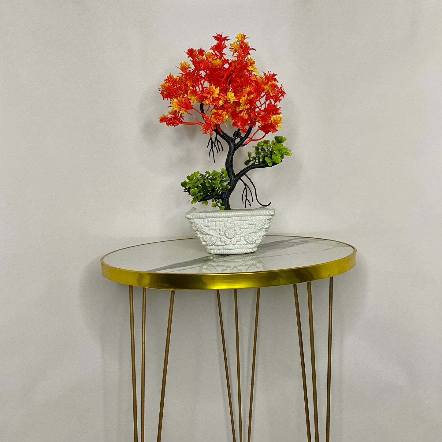 Cute Artificial Forest Trees with Pot, Table vase Guldaan for Home, Kitchen and Office Decor