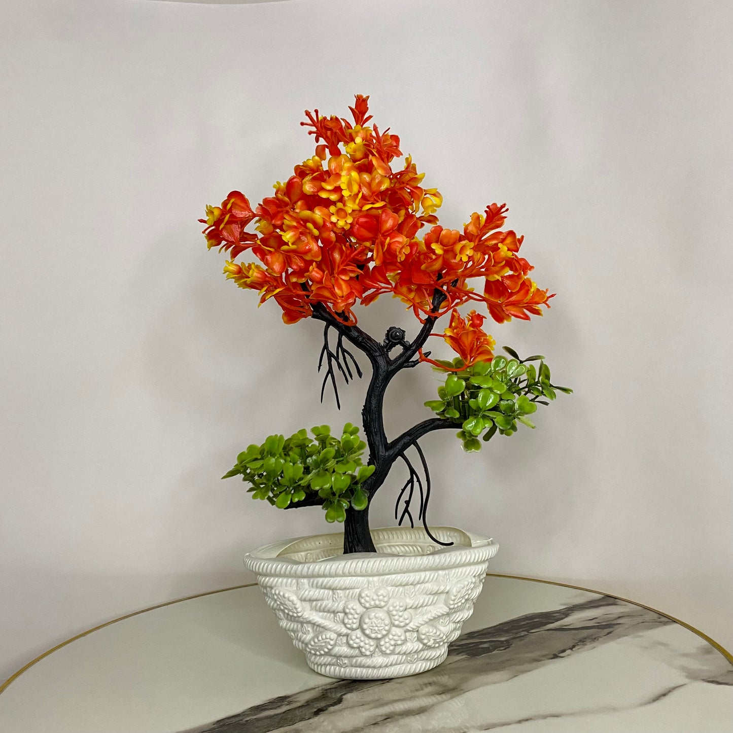 Cute Artificial Forest Trees with Pot, Table vase Guldaan for Home, Kitchen and Office Decor