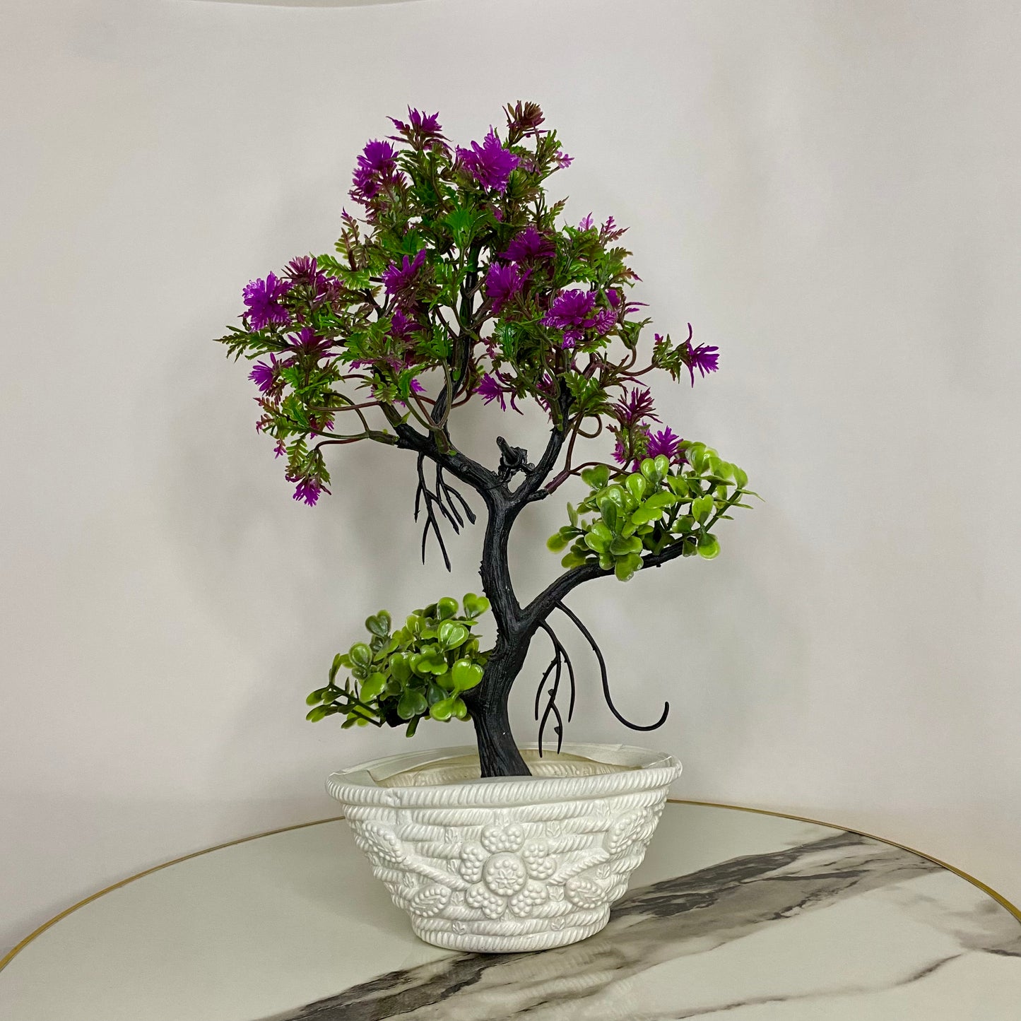 Cute Artificial Forest Trees with Pot, Table vase Guldaan for Home, Kitchen and Office Decor