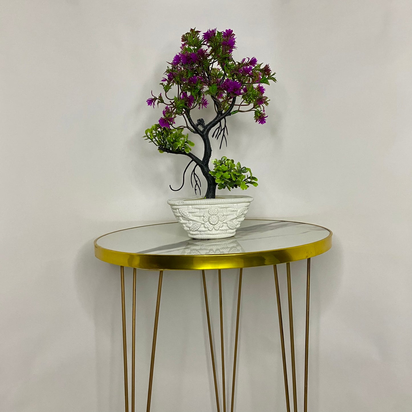 Cute Artificial Forest Trees with Pot, Table vase Guldaan for Home, Kitchen and Office Decor