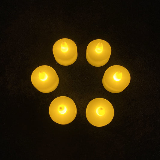 Mini LED Tea Light Candles in warm color for a romantic decoration for home and weddings