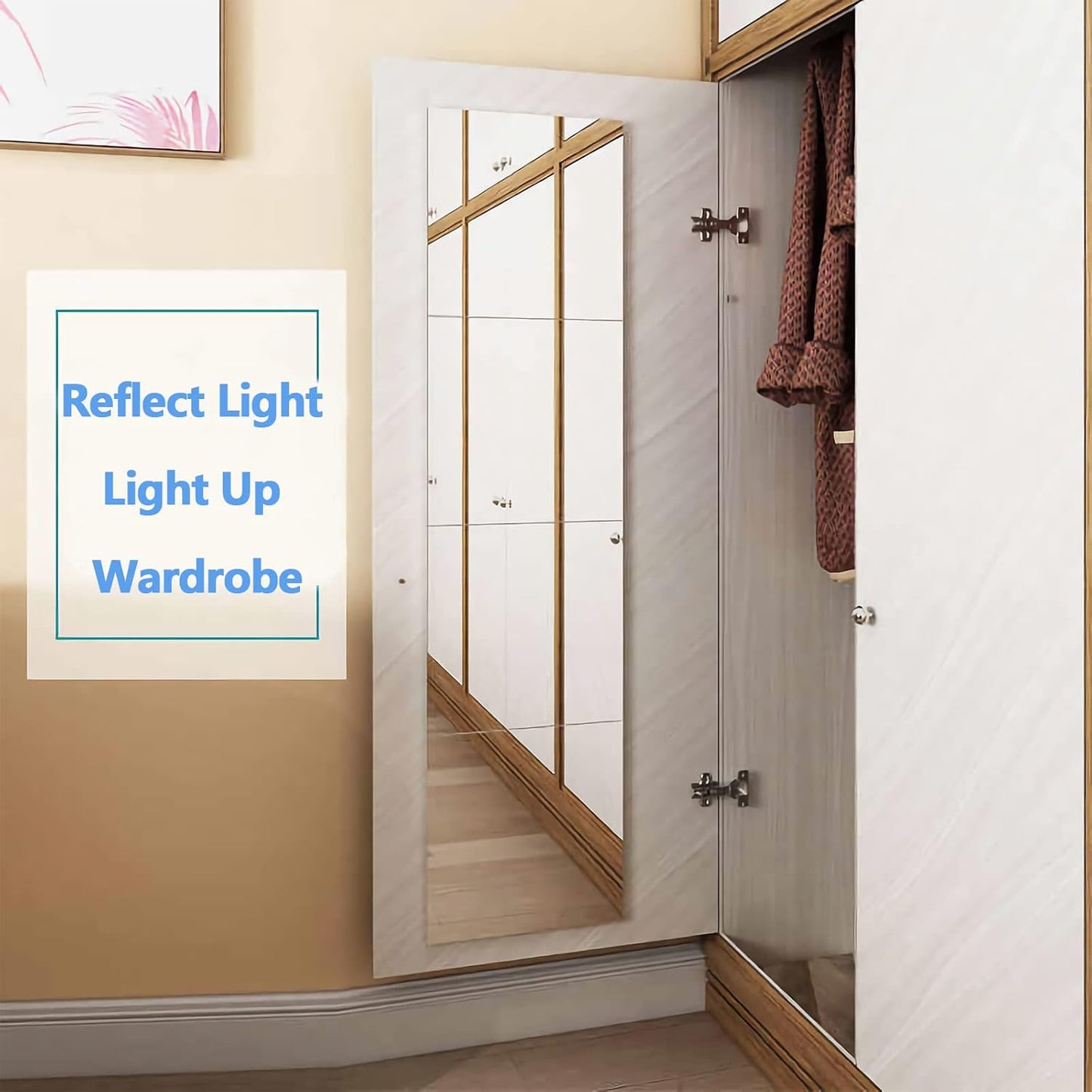 Square Acrylic Mirrors Frameless Acrylic Mirror Flexible and Unbreakable, Stick on Mirrors for Walls, Wardrobe Doors, Toilet, Bathroom, Bedrooms, Home, Gym Walls Decor