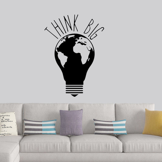 Think BIG. Ideas, Light Bulb Moment - Office Wall Decor