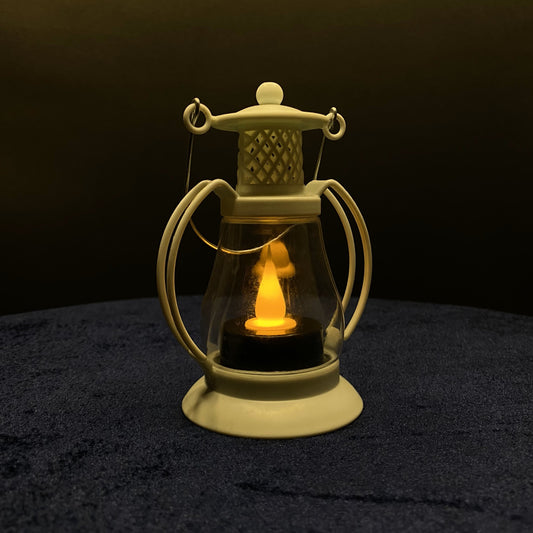 Mini Vintage Lantern Lamp light hanging with Realistic flickering Effect Decorations for Home, Lantern Flickering Led Candle Tea night Light Candles Lamp Decoration Vintage Window, Shelf, Table Decoration