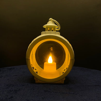 Vintage Lantern Lamp light hanging with Realistic flickering Effect Decorations for Home, Lantern Flickering Led Candle Tea night Light Candles Lamp Decoration Vintage Window Decoration