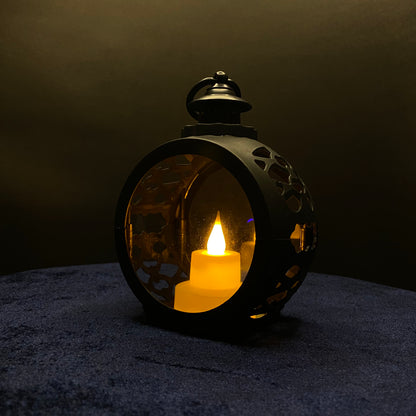Vintage Lantern Lamp light hanging with Realistic flickering Effect Decorations for Home, Lantern Flickering Led Candle Tea night Light Candles Lamp Decoration Vintage Window Decoration