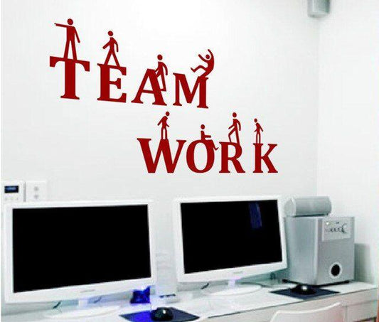 Office Wall Decal,Teamwork Decal, Office Wall Art,Office Decor,Teamwork Wall Decal, Office Wall Decor, Office Decals,Motivational Art