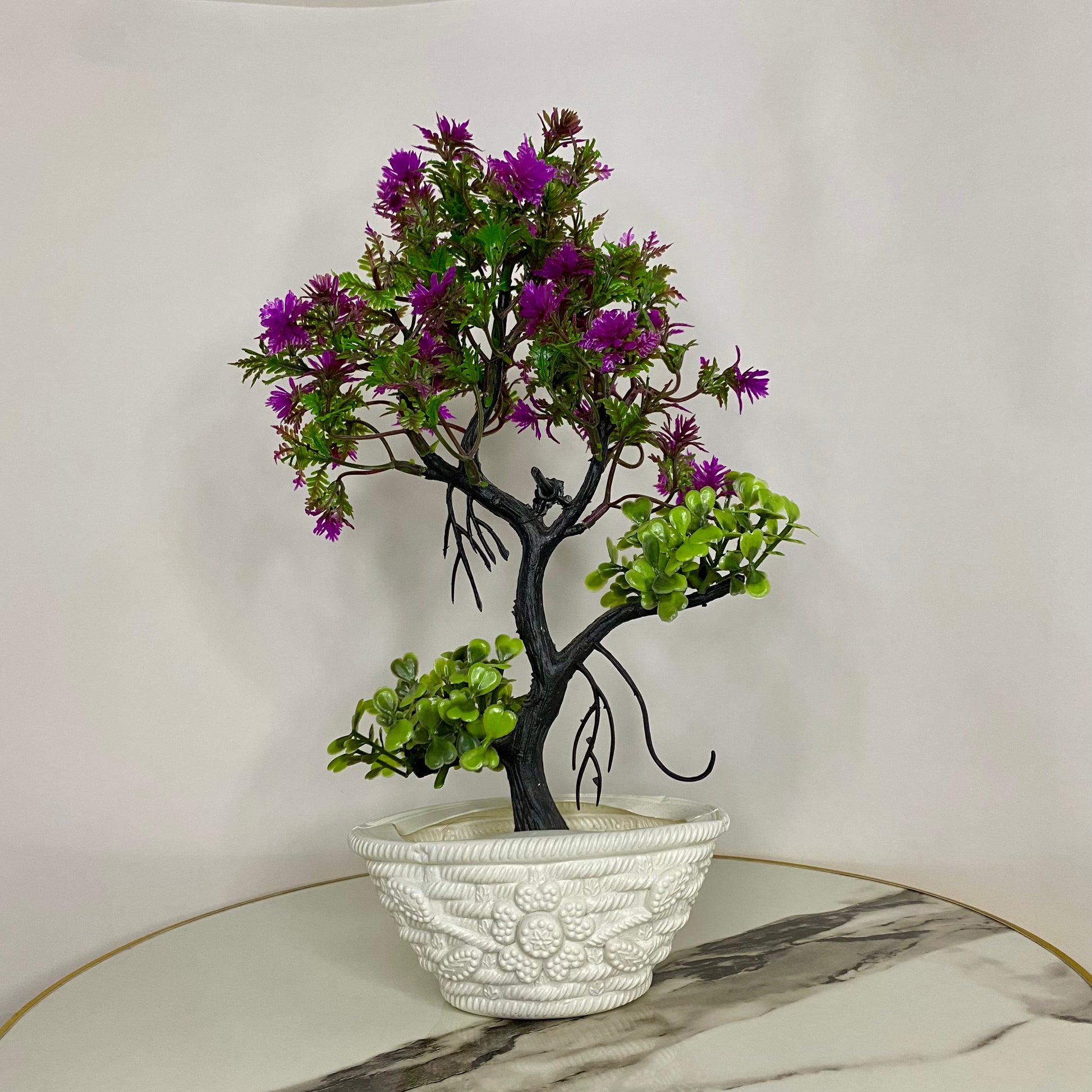 Unique Tree Pot Cute Artificial Forest Trees with Pot, Table vase Guldaan for Home, Ki ...
